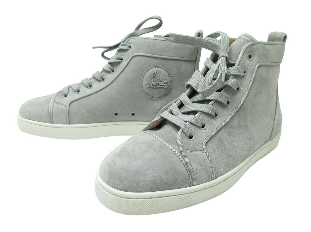 Louboutin Grey Louboutin Gris Homme CHRISTIAN LOUBOUTIN: Baskets
