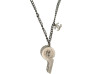 collier chanel pendentif sifflet logo cc strass 40 55