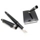 NEUF STYLO PLUME MONTBLANC CLASSIQUE PLATINE + COFFRET + porte plume 