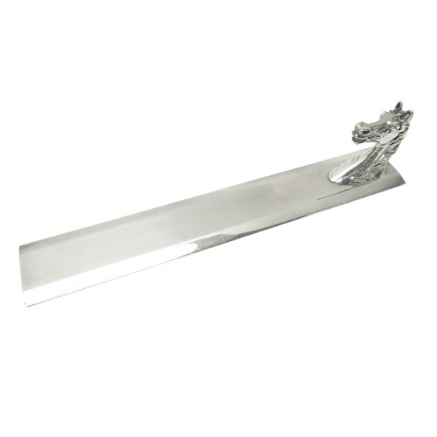 VINTAGE COUPE PAPIER HERMES REGLE TETE DE CHEVAL RAVINET D'ENFERT METAL AGENTE