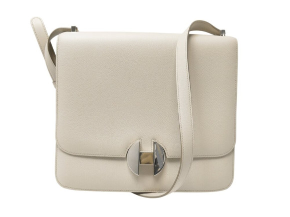sac a main hermes 2002 26 cuir evercolor beton
