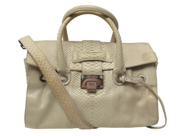 sac a main jimmy choo rosalie bandouliere cuir python