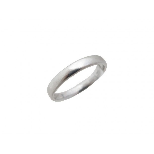 BAGUE ALLIANCE WIDE COURT 3MM PLATINE 950 DIAMANT 