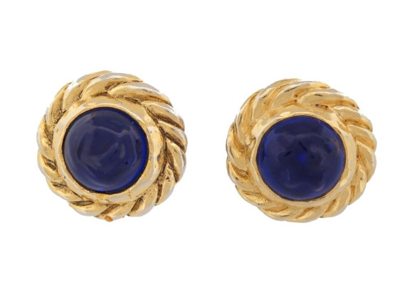 boucles d'oreilles chanel gripoix 1970 clips