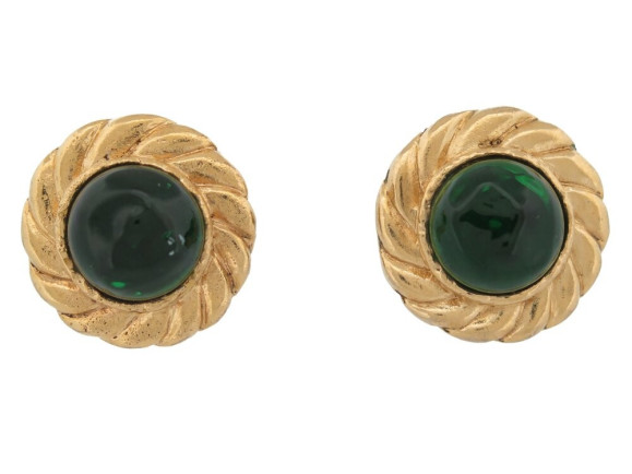 boucles d'oreilles chanel gripoix 1970 a clips