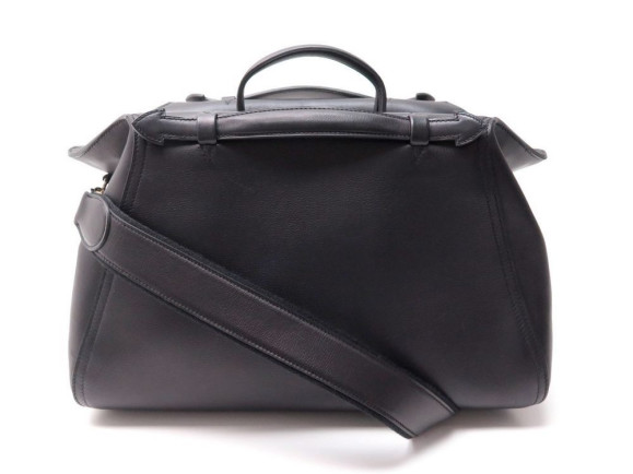 sac a main hermes oxer 36 medium en cuir noir
