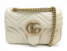 sac a main gucci marmont gg pm 446744 cuir blanc creme