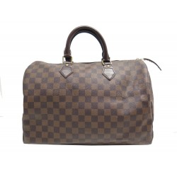 SAC A MAIN LOUIS VUITTON SPEEDY 35 N41363 TOILE DAMIER EBENE HANDBAG PURSE 1350€
