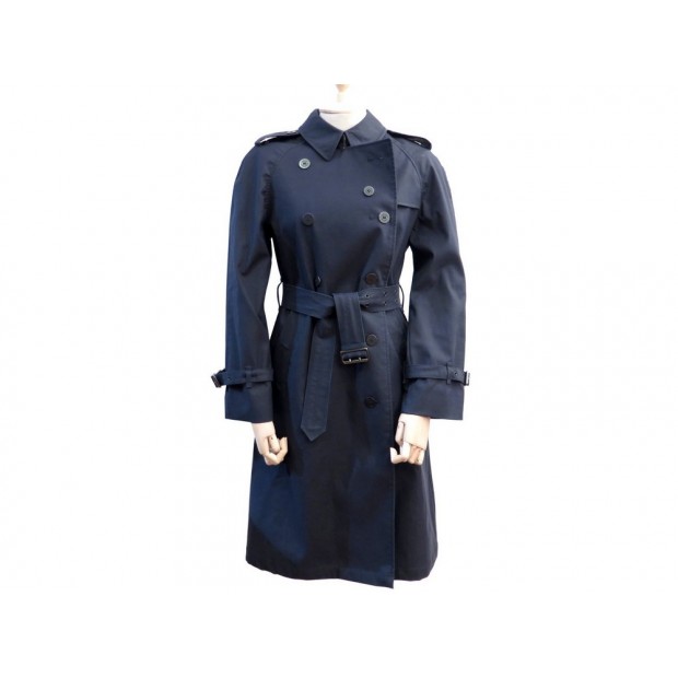 IMPERMEABLE TRENCH BURBERRY LONDON 40 M CINTRE AVEC CEINTURE BLEU MARINE 1595€