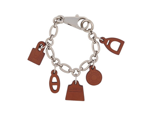 bracelet hermes olga amulette a01032 18 cuir barenia