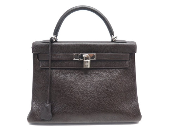 sac a main hermes kelly ii 32 retourne en cuir togo