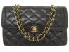  sac a main chanel diana cuir matelasse fermoir
