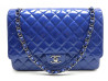  sac a main chanel timeless 2.55 maxi jumbo bleu