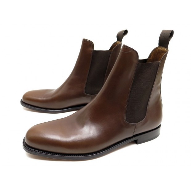 NEUF CHAUSSURES BEXLEY FLAGER CHATAIGNE 43.5 BOTTINES JODHPUR CUIR MARRON 139€