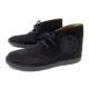 NEUF CHAUSSURES KENZO JUNGLE 11 45 DERBY CHUKKA DAIM NOIR SHOES BOOTS SUEDE 280€