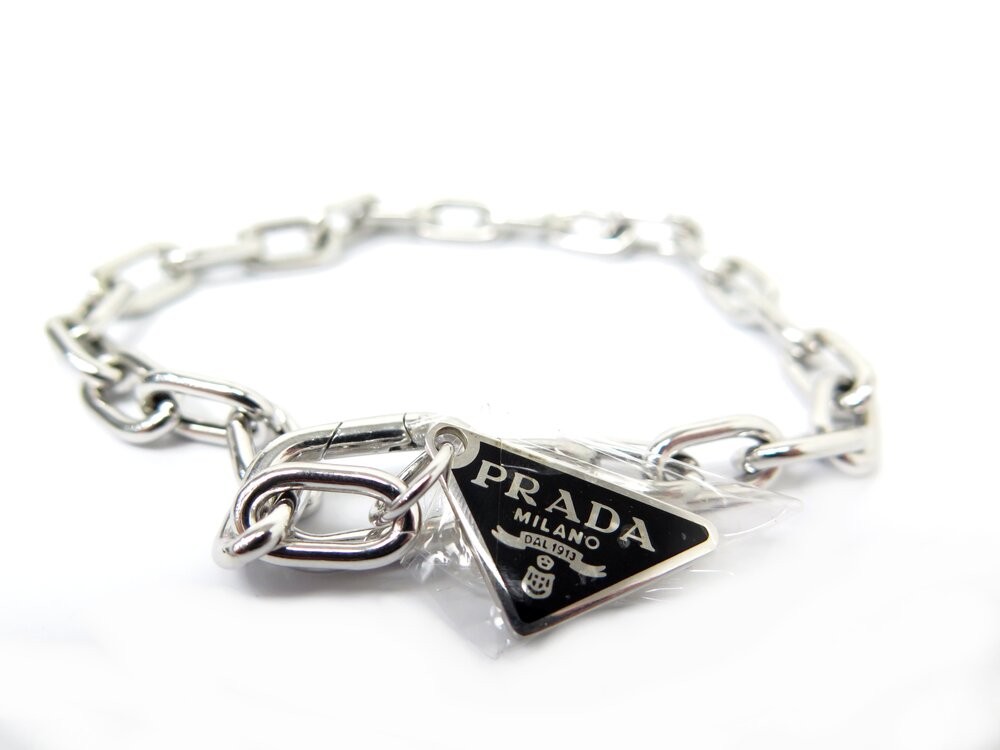 Prada Symbole Prada Chain Bracelet PRADA 2JB303 Men's Symbole