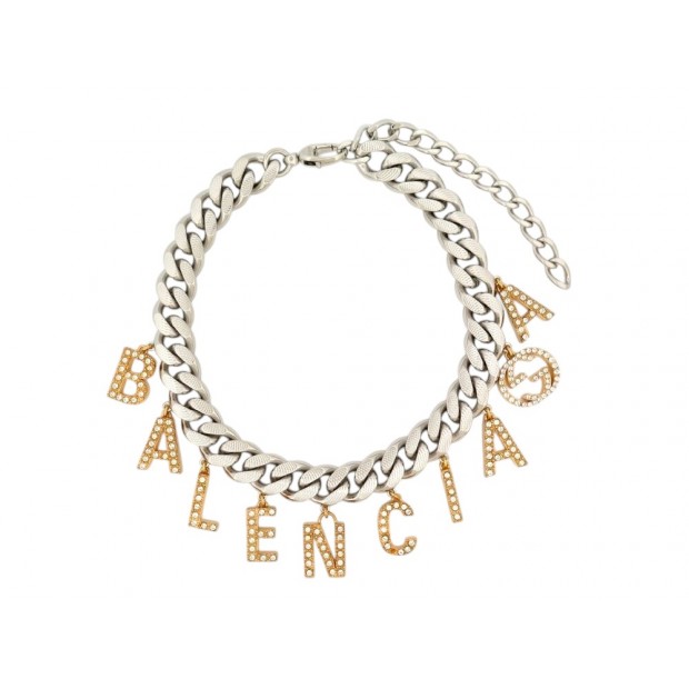 NEUF COLLIER GUCCI X BALENCIAGA THE HACKER PROJECT CHOKER 676858 STRASS NECKLACE