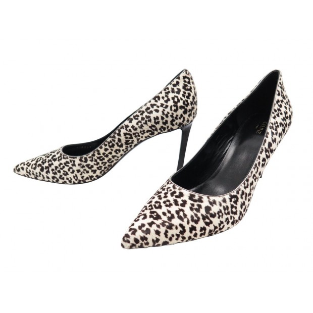 NEUF CHAUSSURES CELINE SHARP LEOPARD 327893018C ESCARPINS 40 POULAIN SHOES 890€