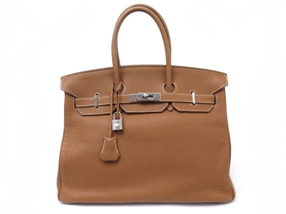 sac a main hermes birkin 35 en cuir togo gold 2007
