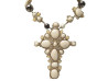  collier chanel pendentif croix gripoix perles