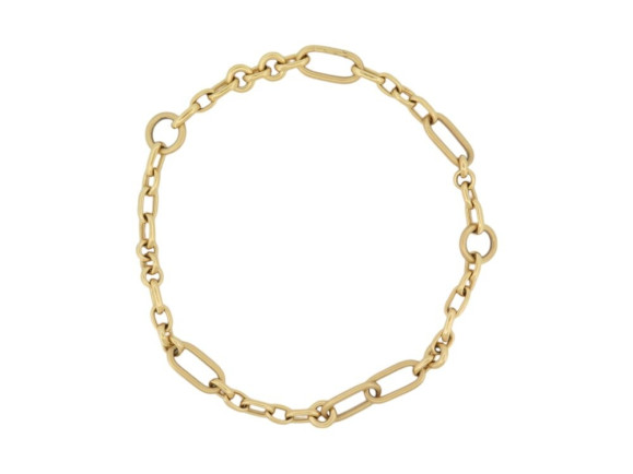 collier pomellato chaine gros maillons et maille or