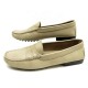 NEUF CHAUSSURES TOD'S GOMMINO 36 IT 37 FR MOCASSINS EN CUIR BEIGE SHOES 340€