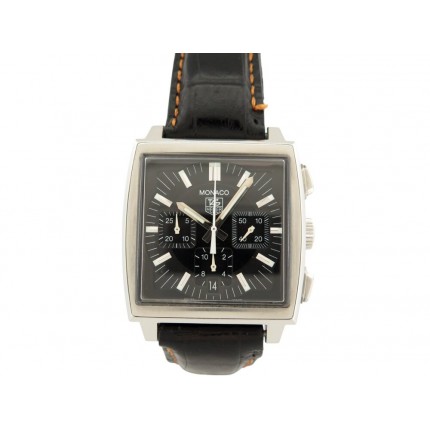 MONTRE TAG HEUER MONACO CW2111-0 39MM AUTOMATIQUE CHRONOGRAPHE ACIER WATCH 7100€