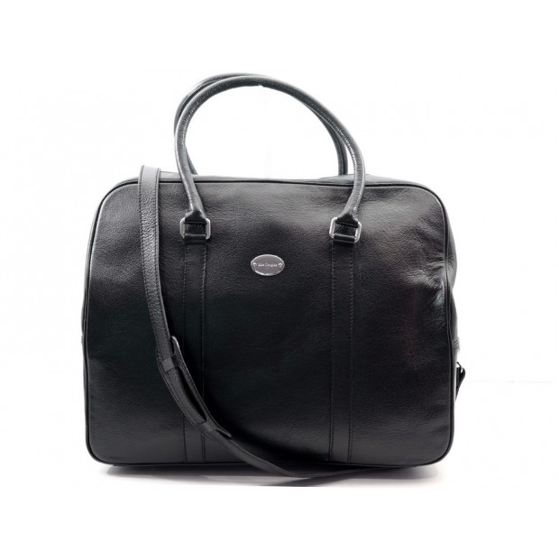 NEUF SAC DE VOYAGE A MAIN MAC DOUGLAS GARGOUILLE BOWLING WEEKEND CUIR NOIR 590€