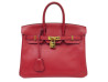 sac a main hermes birkin 25 en cuir swift rouge 2020