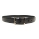 CEINTURE BERLUTI CLASSIC 35MM T 95 CUIR NOIR BOUCLE PALLADIEE LEATHER BELT 600€