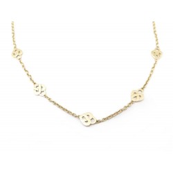 COLLIER POIRAY COEUR ENTRELACE OR JAUNE 18 CT 14.7GR 