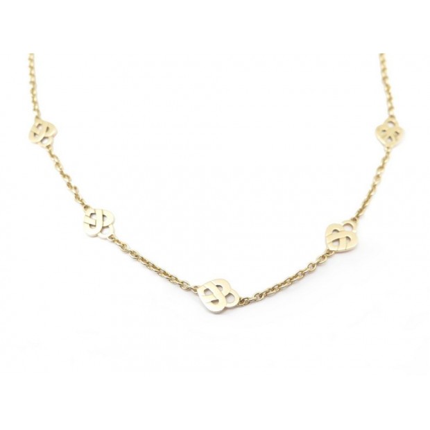 COLLIER POIRAY COEUR ENTRELACE OR JAUNE 18 CT 14.7GR 