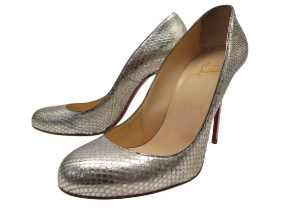 chaussures christian louboutin simple pump 39.5 python