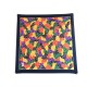 FOULARD YVES SAINT LAURENT SOIE MULTICOLORE CARRE 90 CM SCARF BLACK SILK 225€