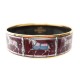 BRACELET HERMES LES COUVERTURES EMAILLE IMPRIME 