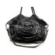 SAC A MAIN VALENTINO CLOUTE FLEURE CABAS CUIR NOIR BLACK LEATHER HAND BAG 1300€