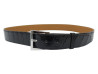 ceinture hermes boucle acier palladie cuir crocodile