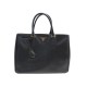 SAC A MAIN PRADA GALLERIA GM CUIR SAFFIANO NOIR BANDOULIERE PURSE HAND BAG 4000€