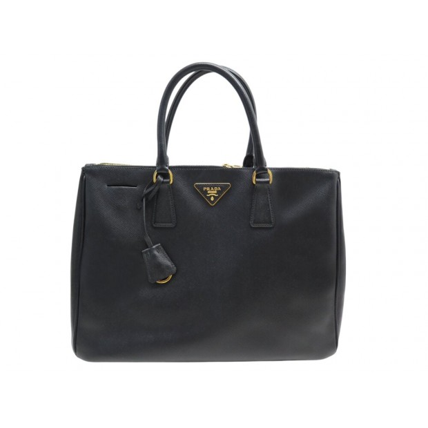 SAC A MAIN PRADA GALLERIA GM CUIR SAFFIANO NOIR BANDOULIERE PURSE HAND BAG 4000€