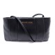 NEUF SAC A MAIN MICHAEL KORS DARIA 30H3GWEC3L EN CUIR NOIR BANDOULIERE BAG 145€