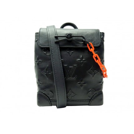 NEUF SAC A MAIN LOUIS VUITTON NANO STEAMER M58707 CUIR NOIR MONOGRAM BAG 2200€