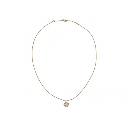 NEUF COLLIER VAN CLEEF & ARPELS PENDENTIF SWEET ALHAMBRA NACRE OR 18K NEW 1680€