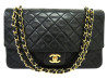 sac chanel timeless medium en cuir matelasse