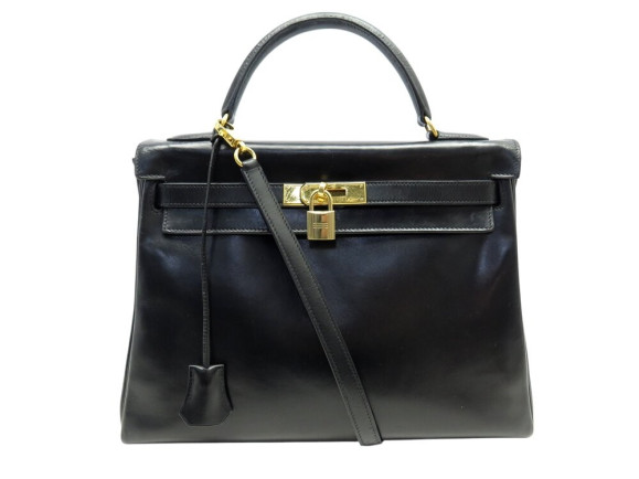 sac a main hermes kelly 32 retourne en cuir