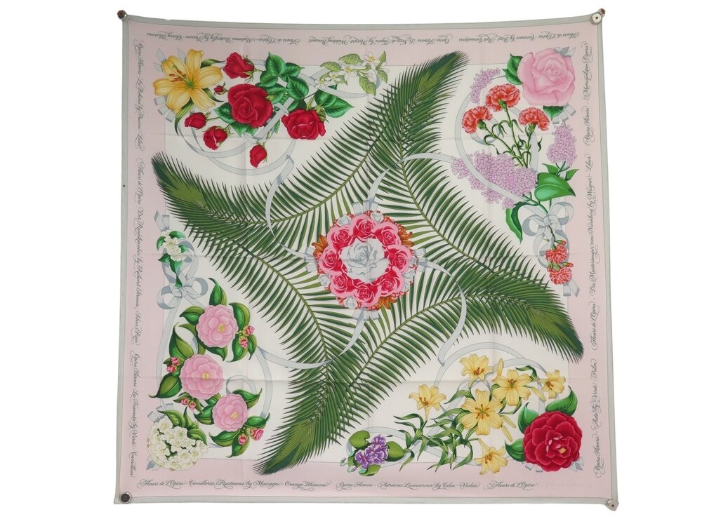 foulard hermes fleurs de l'opera 1ere edition