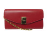 sac a main celine pochette c avec chaine en cuir rouge