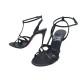 CHAUSSURES CHRISTIAN LOUBOUTIN SANDALES TANGUEVA 100 38 CUIR NOIR SHOES 845€