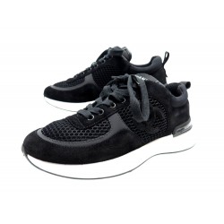 NEUF CHAUSSURES BASKETS CHANEL TENNIS TRAINER CC G38800 36 CUIR SNEAKERS 1500€