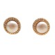 VINTAGE BOUCLES D'OREILLES CHANEL CLIPS PERLES VICTOIRE DE CASTELANNE EARRINGS