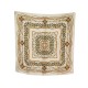 VINTAGE FOULARD CHANEL MOTIF BIJOUX GRIPOIX CARRE 90 SOIE ECRU SILK SCARF 530€